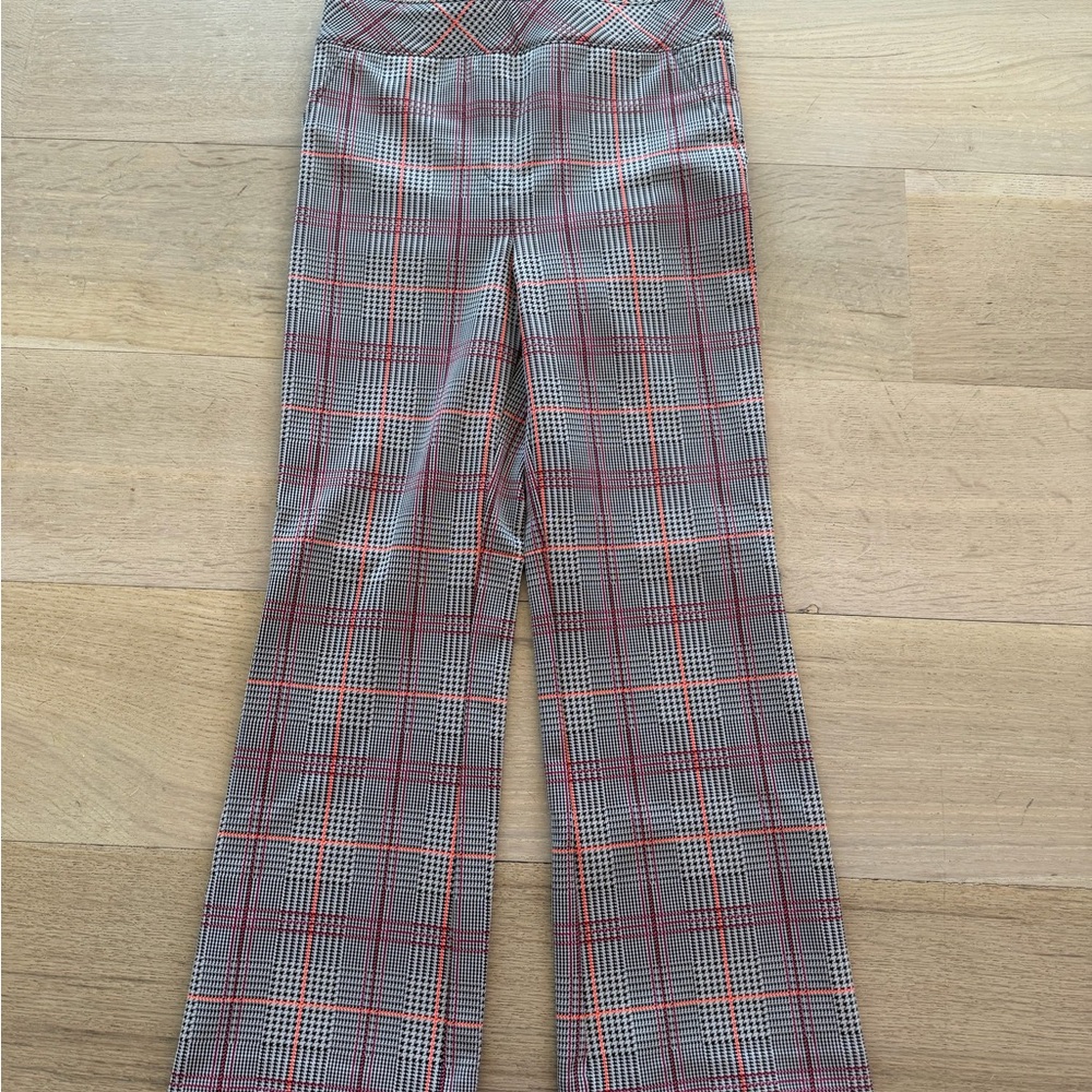 SPANX Red and Black Patterned Pants